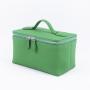 OEM Bolsa De Maquillaje Small Custom Quality Genuine Leather Beauty Case Make Up Travel Cosmetic Boxes Zipper Wash Toiletry Bags