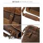 Wholesale men shoulder crossbody canvas bags high quality Retro Oil Wax canvas travel work school laptop briefcase bags for men