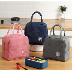 ZWY040 Fashion Handheld Insulated Lunch Bag Outdoor Picnic Work Waterproof Lunch Bag Aluminum Foil Thickened Simple Handbag
