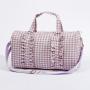 Keymay 5 Colors Fashion High Quality Weekender Bags Cute Plaid Ruffle Travel Bag Women Girls Gym Sports Duffle Bag