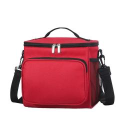 ZX075 Reusable Insulated Lunch Box Double Deck Soft Handle Cooler Bags Outdoor Fresh Keeping Thermal Insulated Shoulder Bags