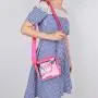 Keymay RTS 9 Multi Colors Designer Stadium Approved Clear Tote Bag with Zipper Closure Shoulder Messenger Girls Bags Crossbody