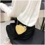 Cute Heart Shape Girls Zipper Handbag Embossed Crocodile Decoration Vegan Leather Sling Bag Small Handle Satchel Crossbody Purse