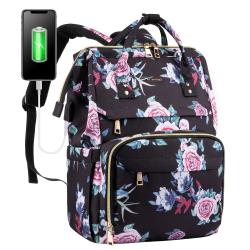 LOVEVOOK factory custom waterproof Backpack university 15.6 In College flower Bookbag large Travel Laptop Backpacks for women