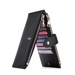 KBW662 New Women Card Bag Multi Card Zipper ID Card Holder Money Clip High Quality Multi Function Long Wallet