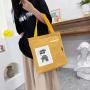 2023 New Cartoon Printed Shoulder Crossbody Bag for Students Women Handbag Canvas Bag Vintage Fashion Style