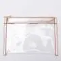 Keymay Stock 10 Multi Colors Waterproof Plastic Document Pouch Premium Women Clutch Purse Function Pencil Case PVC Zipper Bag