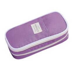KBW572 Customized Macaron Composite Cloth Pencil Bag Student Multi-functional Fashionable Pencil Case