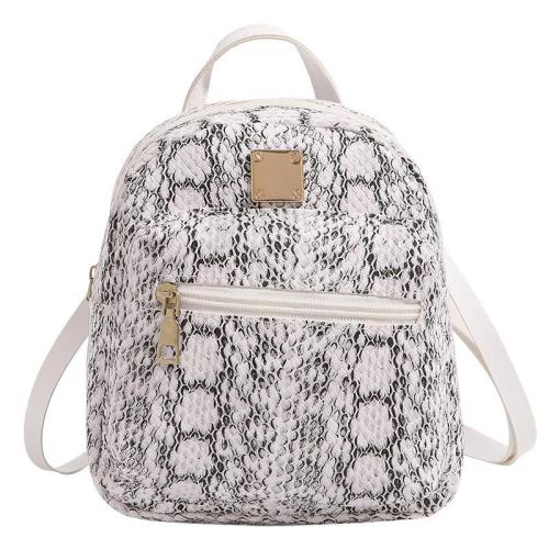 2024 Women's Fashion Leopard Pattern Backpack with Single Strap Versatile New Printed Book Bag Wholesale for Ladies