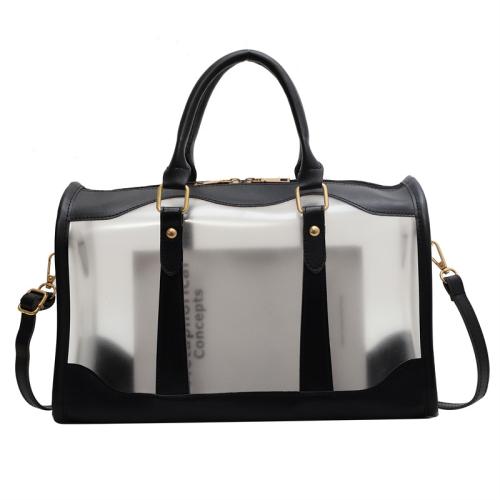 fashion transparent duffel Bag travel Hand Bag Can Print Logo custom clear Pattern travel duffel bag
