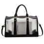 fashion transparent duffel Bag travel Hand Bag Can Print Logo custom clear Pattern travel duffel bag