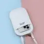 HR641 Women Girls Long White Wallet Fashion Girl Crossbody Purse Square Card Holder Handbag Coin Purse Phone Storage Wallet