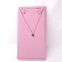 Custom Gold Stamping Microfiber Jewelry Display Luxury Suede Microfiber Necklace Earring Jewelry Pouch With Insert Card Pad
