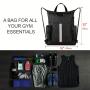 KBW760 Outdoor Sports Backpack Lightweight Foldable Drawstring Gym Bag Basketball Football Training Bag Travel Luggage Bag