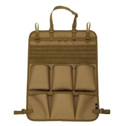 Multi-Purpose Tactical Vehicle Hanging Storage Bag with Zipper Closure for Car Seat Back and Camping Wall Storage