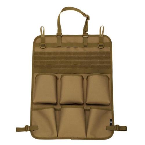 Multi-Purpose Tactical Vehicle Hanging Storage Bag with Zipper Closure for Car Seat Back and Camping Wall Storage