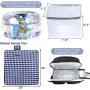 Big Separate Compartment Picnic Basket Set Backpack Bag with Mat Designer Insulated Waterproof CANS Polyester Cooler Backpack
