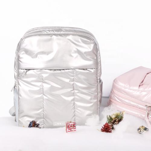 CHANGRONG Custom Women Poofy Bag Waterproof Lightweight Nylon Quilted Puffer Puffy Bag