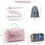 Carry on Overnight Yoga Gym Travel Duffle Bag with Laptop Compartment Weekender Bag for Women with Toiletry Bag