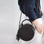 Low MOQ Round Mini Handbag Fashion Barrel Shoulder Bags With Tassel Handmade Female Handbags