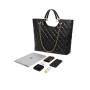 Factory Customized Black Lingge Classic Shoulder Bag Large Capacity Handbag With Metal Short Chain Shoulder Strap For Women
