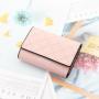 OEW033 New Women Purses Luxury Card Holder Pu Leather Wallets for Women Fashionable Short Solid Color Money Poceket