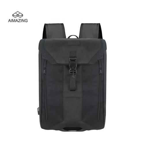 Custom Business Travel Expandable Large Capacity Computer Waterproof Anti Theft 15.6 Inch Men USB Charging Laptop Backpack