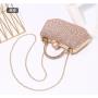 Hot Selling Rhinestone Luxury Diamond Banquet Bag Crossbody Chain Clutch Elegant Evening Handbag For Ladies 2024