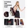 LOVEVOOK wholesale custom quilted 15.6 17 casual sports laptop travel backpack bag with usb charging port for women school work