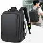 Unisex Computer Bag with USB Factory Direct Sale Can Expand Laptop Backpack Custom LOGO Polyester Lining Travel Backpack