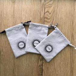 Medium Cotton Muslin Bags Pouches (4 by 6 inch) for Jewelry, Earrings, Rings, Pendants, Gift Bag