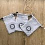 Medium Cotton Muslin Bags Pouches (4 by 6 inch) for Jewelry, Earrings, Rings, Pendants, Gift Bag