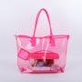 Large Capacity Fashion Designer Travel Waterproof Beach Bag Custom PVC Promotional Tote Bags Women Clear Handbags