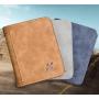 Hot Men Vintage Wallets Famous Brand Men Retro Nubuck Pu Leather Wallet Purses Multifunctional Men Billfold Credit Cards Holders