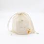 Custom Logo Printed Reusable Cotton Mesh Soap Bag Natural Drawstring Gift Soap Cosmetic Packaging Cotton Mesh Pouch