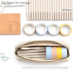Gelory Factory Wholesale Custom Canvas Pencil Pouch For Girls And Boys Durable Office Stationery Organizer