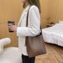 New simple vegan leather bags women handbags ladies luxury fashion brown shoulder bag cross-body bucket bags