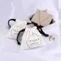 Custom Logo Printing Brush Canvas Jewelry Storage Drawstring Bag Necklace Bracelet Jewelry Pouch