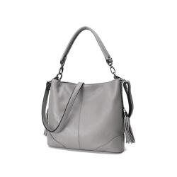 Online Shop Supplier Wholesales Luxury Genuine Leather Handbag Women Customized Simple Ladies Shoulder Bag Zipper Fashion