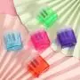 Double Hole Plastic with Cover Garbage Can Type New Ps Material Pencil Sharpener Children's Stationery Stock