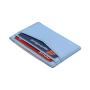 Sim Leather Credit Card Holder Minimalist Saffiano Leather ID Card Holder RFID Blocking Wallet
