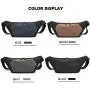 ZWY054 New Men's Biker Waist Pack Fashion Press Shell EV Stylized Shoulder Bag PVC Outdoor Travel Waterproof Crossbody Bag