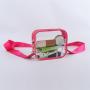 Keymay Hot Sale RTS Football Season Gold Hardware Clear PVC Cellphone Bag Crossbody Women Shoulder Bag Clear Stadium Purse