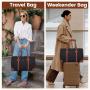 LOVEVOOK 21 in Weekender Bag with Toiletry pouch 3pc Overnight Bag with Shoe Quilted Gym duffle Wet Pocket Travel Duffle bag
