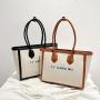 Shopping Travel Large Canvas Tote Handbag  Fashion Luxury  Designers Capacity Ladies Shoulder Bag