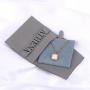 8*8 Cm Luxury Microfiber Necklace Bracelet Storage Jewelry Pouch Customized Small Gift Envelope Jewelry Bag