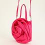 Factory low price Satin rose flower style portable crossbody party wedding women's evening bag