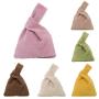 Cotton Japanese Pattern Wrist Bag Sleeve Knot Pouch Portable Purse Canvas Tote Gift For Girl Boy Wife Women