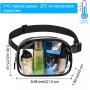 Wholesale Customize Logo Utility Waterproof Transparent Pvc Unisex Crossbody Belt Bag  With Strap Clear Fanny Pack Waist Bag