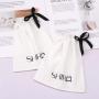 Recyclable Organic Single String Cotton Skincare Product Packaging Bag Custom Logo Printed Muslin Dust Makeup Pouch
